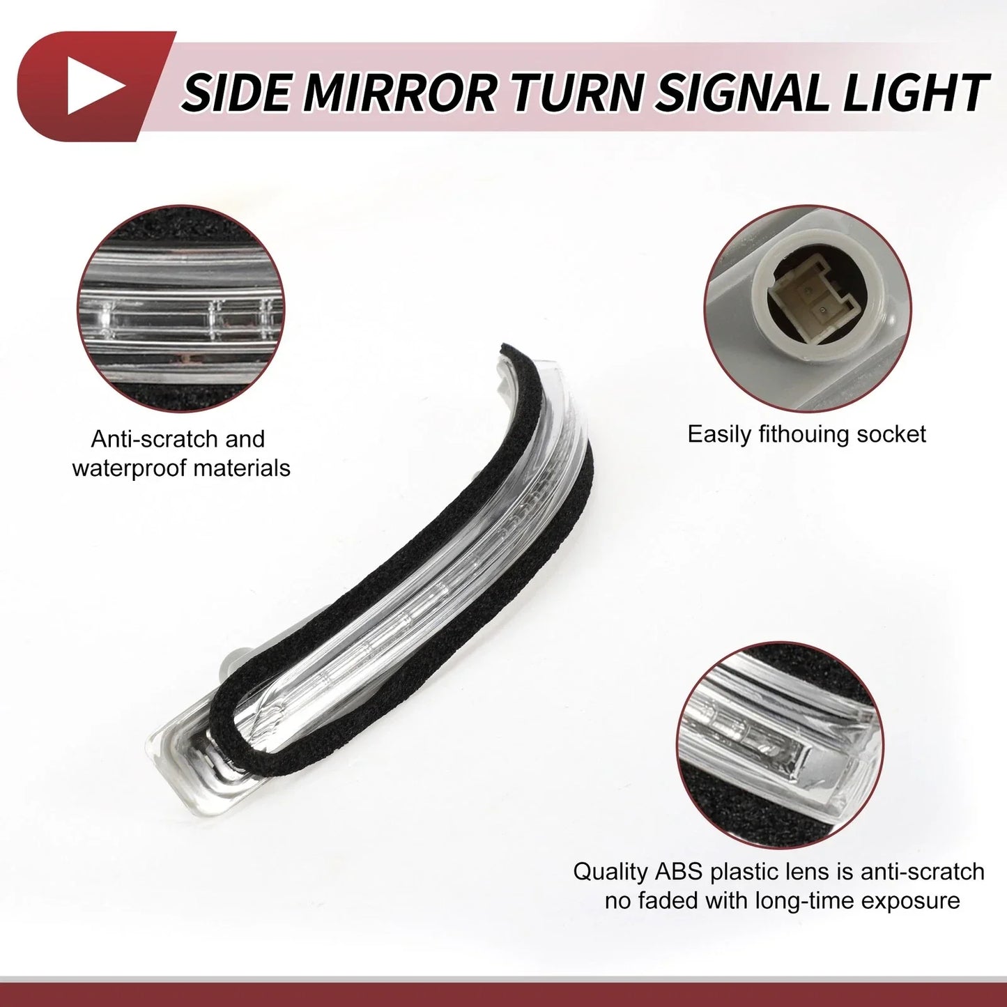 Car Mirror Turn Signal Light for Hyundai I20 2014-2020 Left LED