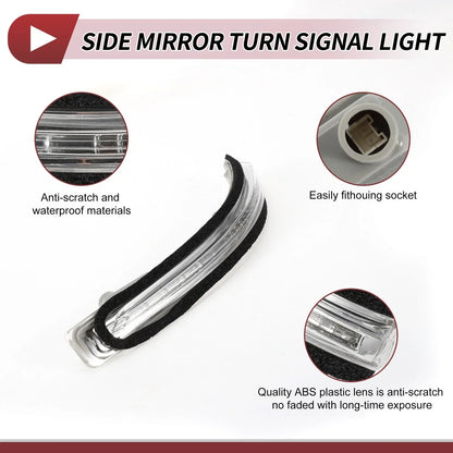 Car Mirror Turn Signal Light for Hyundai I20 2014-2020 Left LED