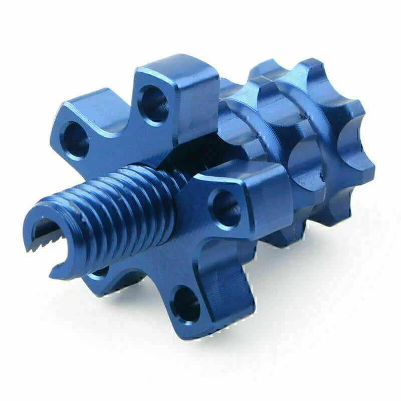 CNC M8 Clutch Brake Cable Adjuster Screw for Motorcycle Dirt Bike Blue