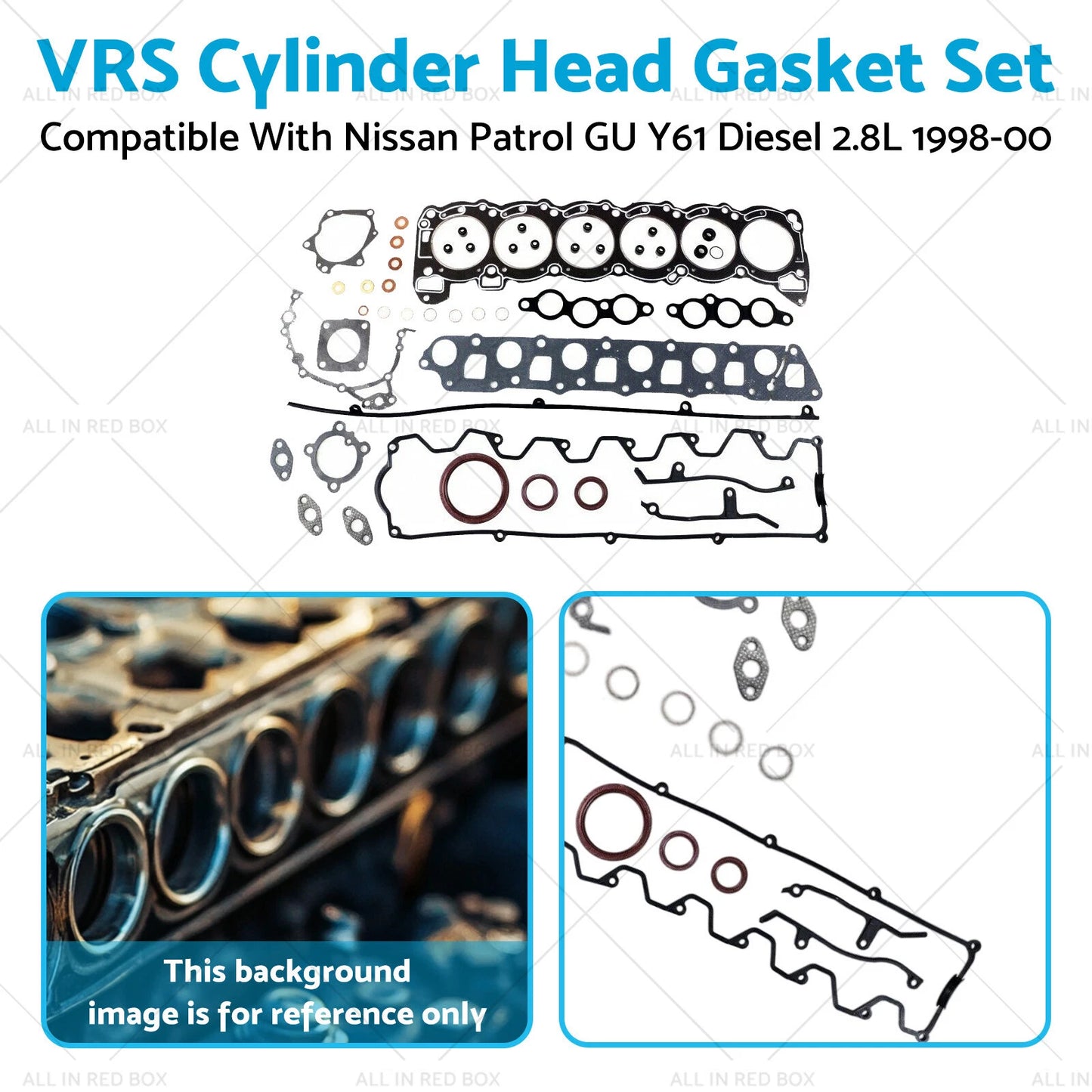 VRS Cylinder Head Gasket Set for Nissan Patrol GU Y61 Diesel 2.8L (98-00)