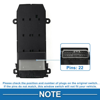 Front Right Power Window Switch for Honda City (2007-2011)