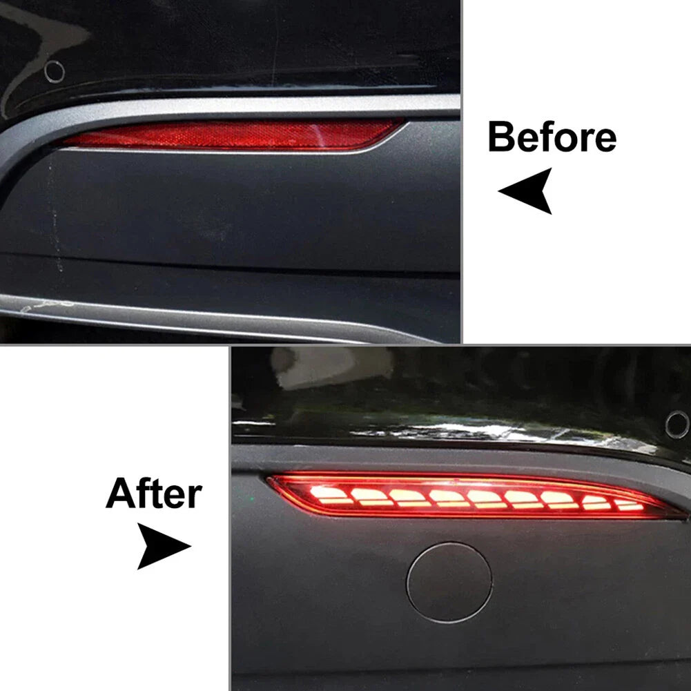 Pair Rear Brake Light Turn Signal Reflector for Tesla Model Y (2020-2022)