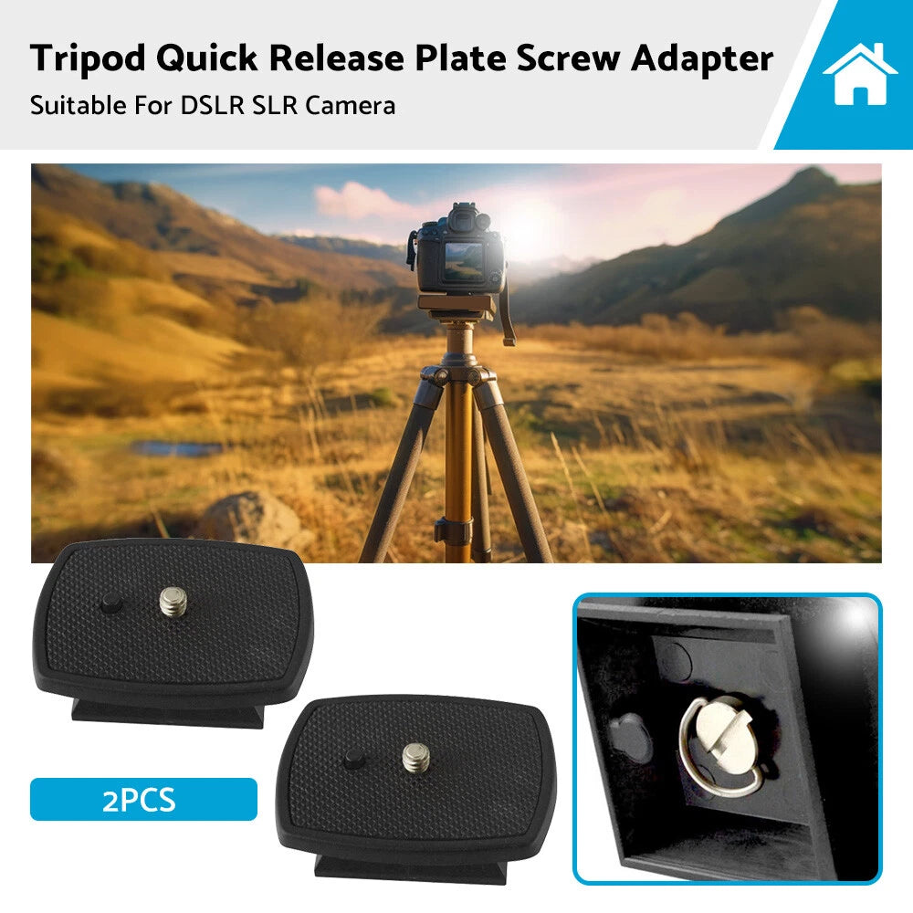 Tripod Quick Release Plate Screw Adapter for DSLR SLR Camera