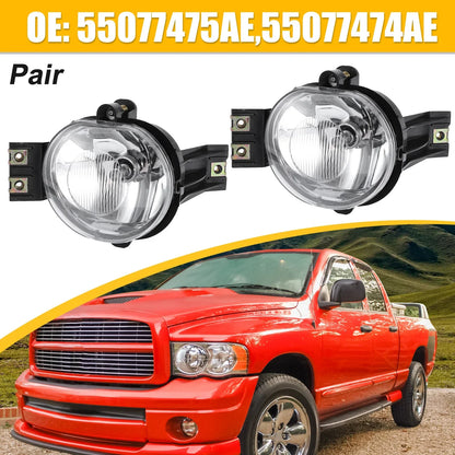 Driving Fog Lights with Bulbs for Dodge Ram 1500 2500 3500 (2010-2023)