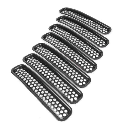 Grille Cover Insert Mesh for Jeep Wrangler TJ (1997-2006) Black
