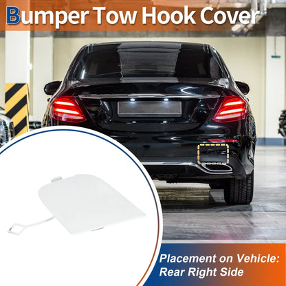 Rear Tow Hook Cover for Mercedes-Benz E-Class W213 (2017-2023) White