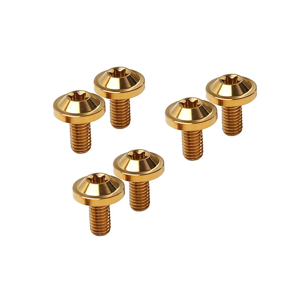 6 x Gold Titanium M6x20mm Torx Head Bolts for Bike Motorcycle