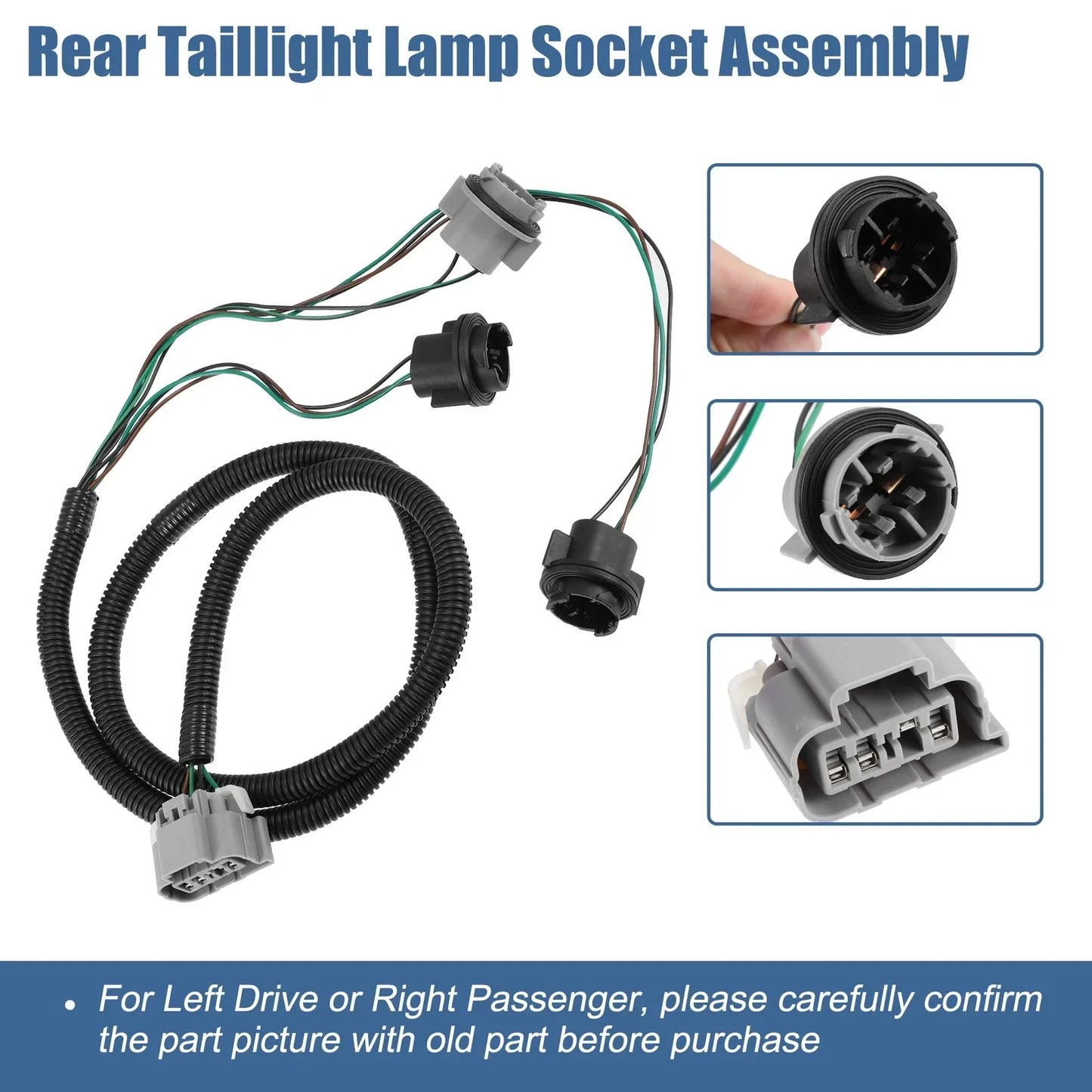 Tail Lamp Holder & Wiring Harness for Chevrolet Silverado