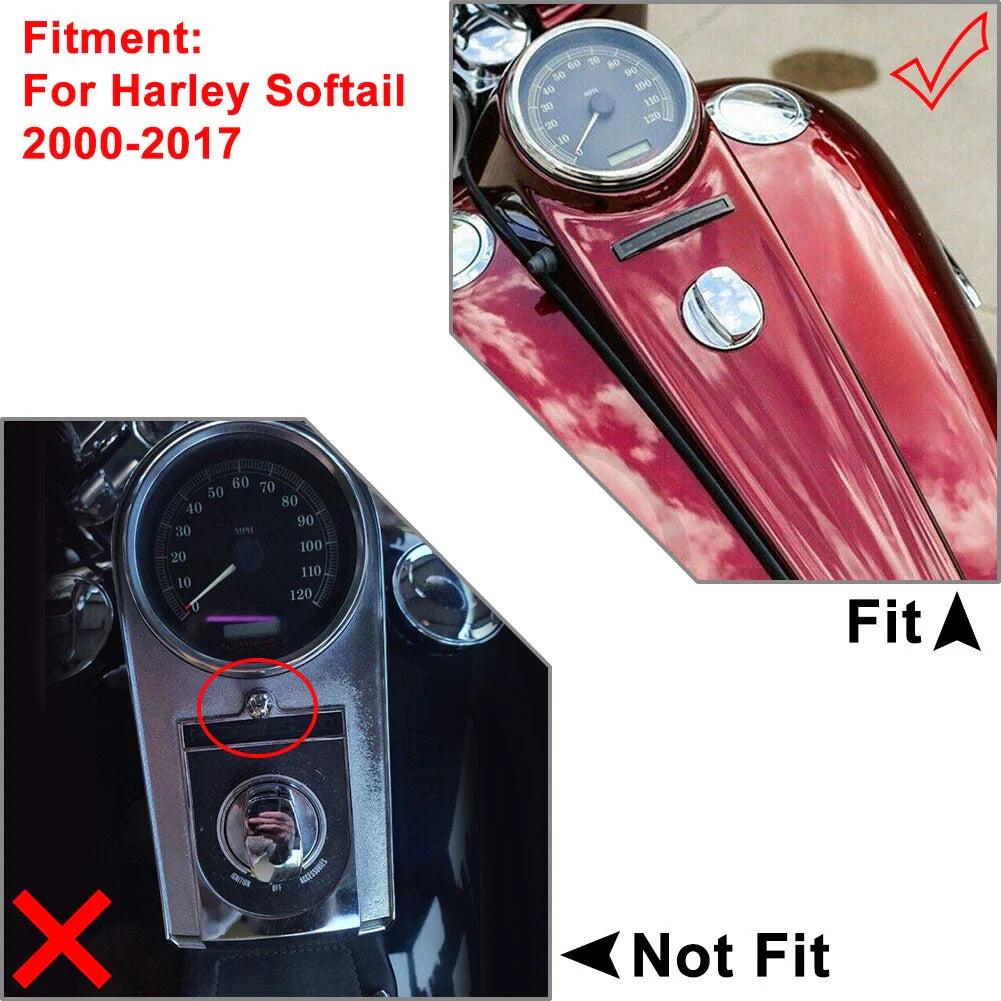 White Dash Speedo for Harley Heritage Softail Classic EFI (2001-2011)