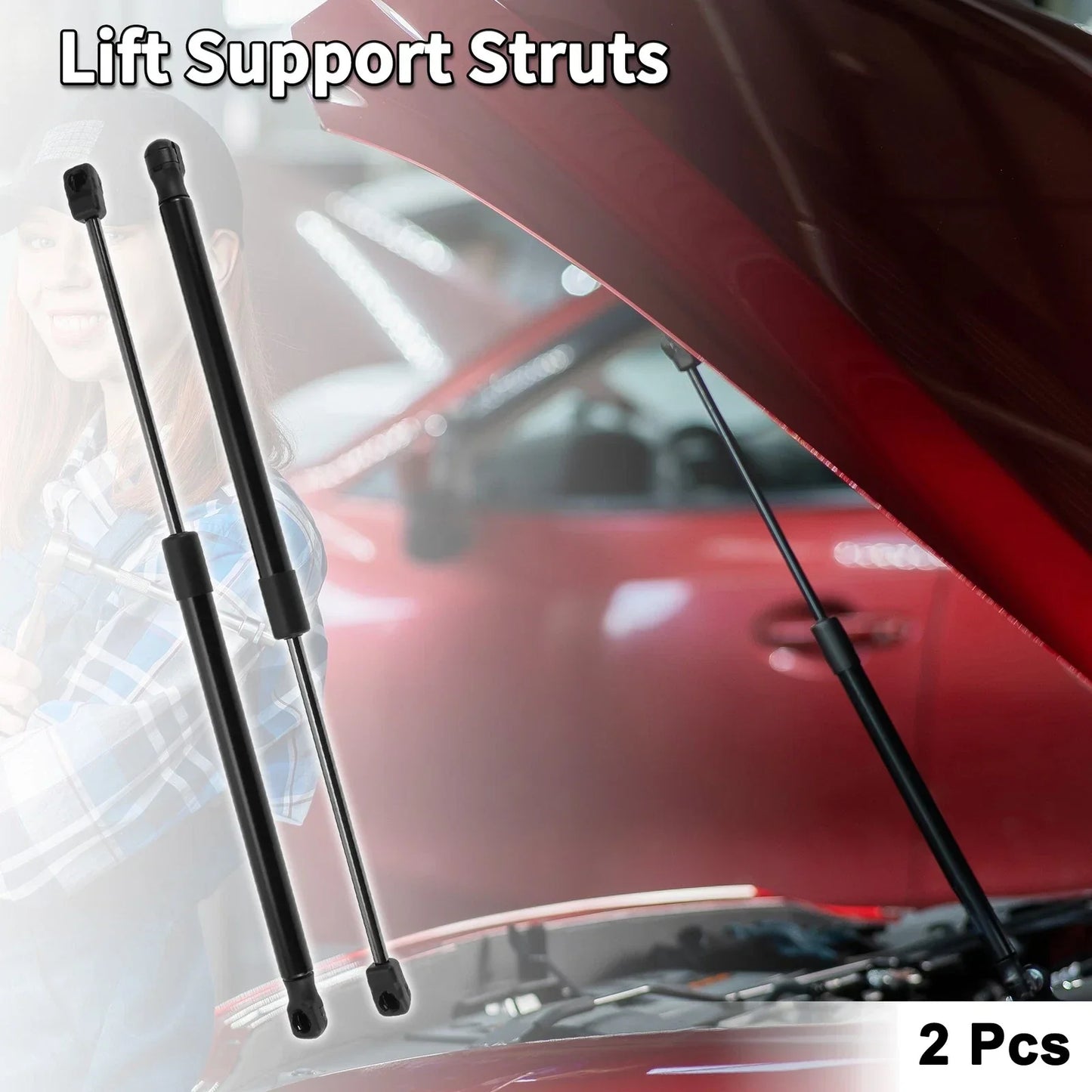 Hood Lift Supports for Hyundai Santa Fe 2007-2012 SUV (2 x Struts)