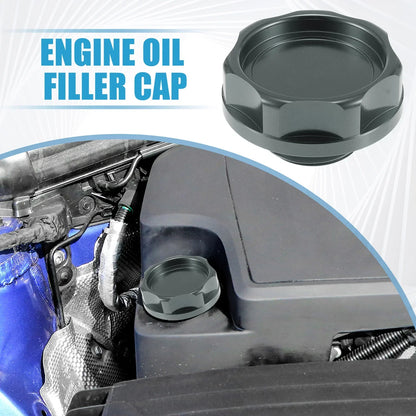 Oil Filler Cap Tank Cover for Honda Engine - Modified Titanium Tone