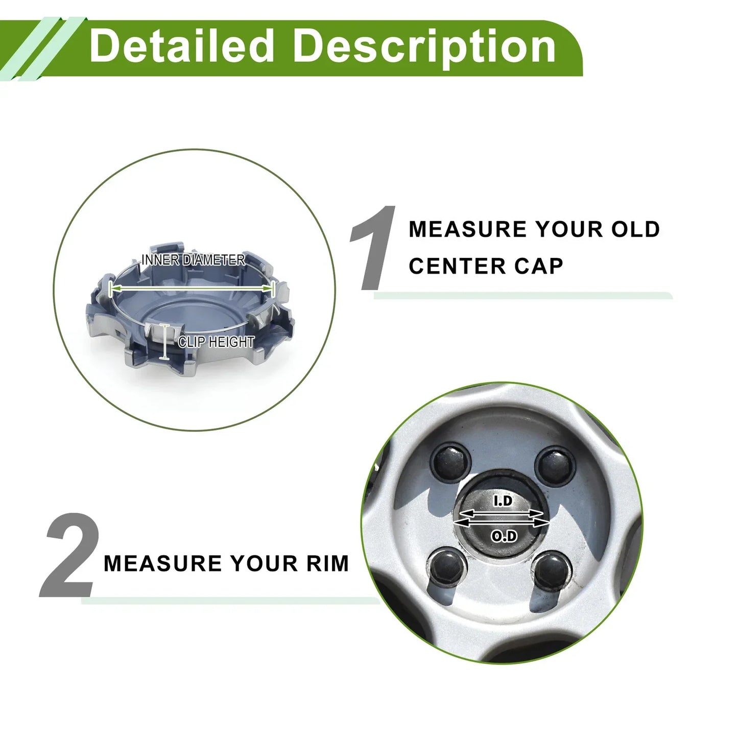 Wheel Center Caps for Lexus LX570 (2013-2015) - Titanium Tone Plastic 1 x Pc