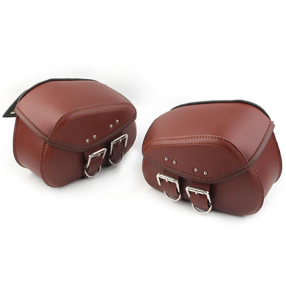 Universal PU Leather Saddle Bags for Harley Sportster Dyna