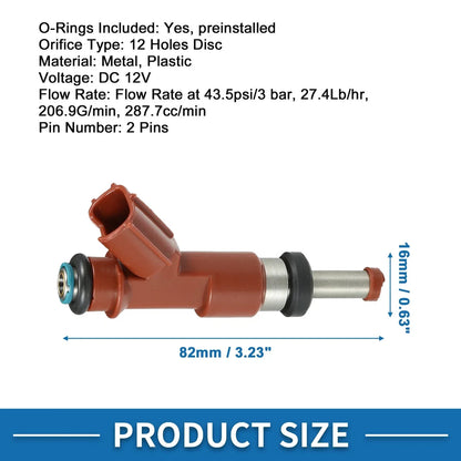 Fuel Injector 6 x No.23209-0P040 for Toyota Camry LE SE XLE 3.5L (2007-2011)