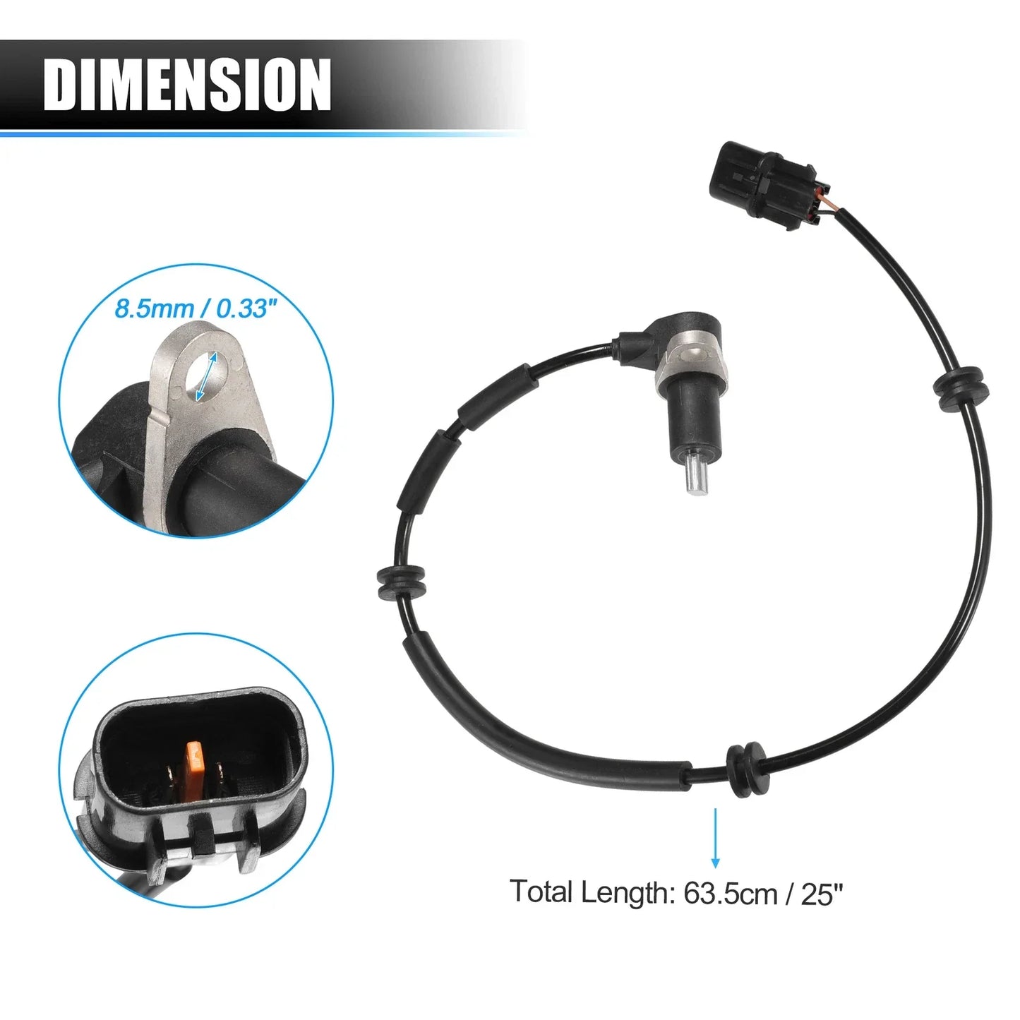 Front Right ABS Wheel Speed Sensor for Hyundai Terracan (All Years)