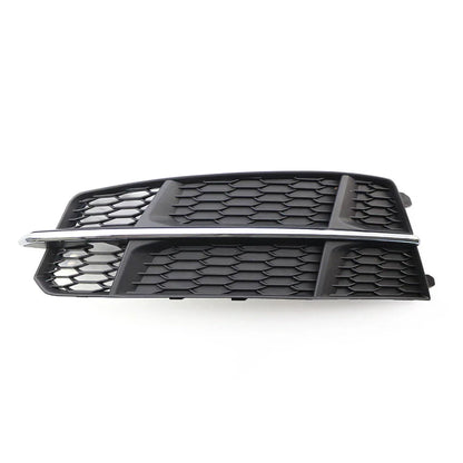 Left Front Bumper Lower Grille for Audi A6 C7 (2014-2018) Black Chrome