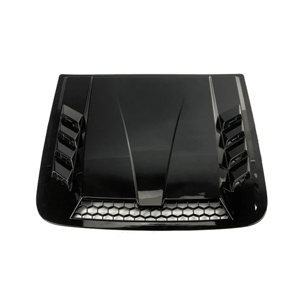 Hood Vent Scoop Cover for Universal Car Exterior Air Intake Grille Trim Black