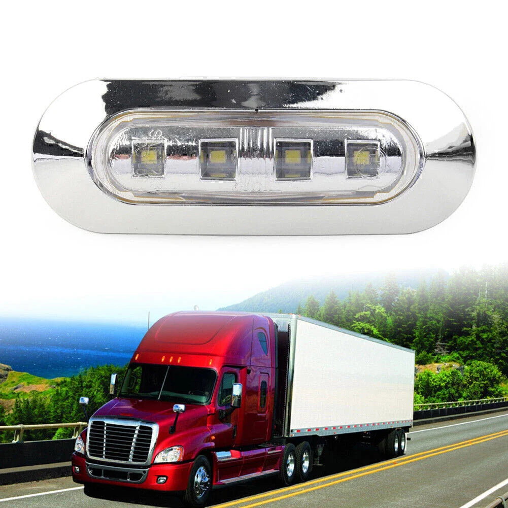 5 x LED White Side Clearance Marker Lights for Car Truck Trailer 12V