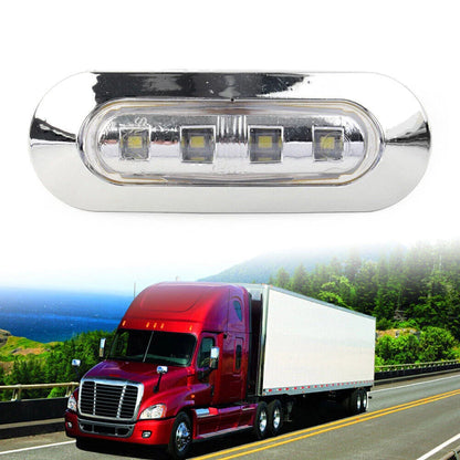 5 x LED White Side Clearance Marker Lights for Car Truck Trailer 12V