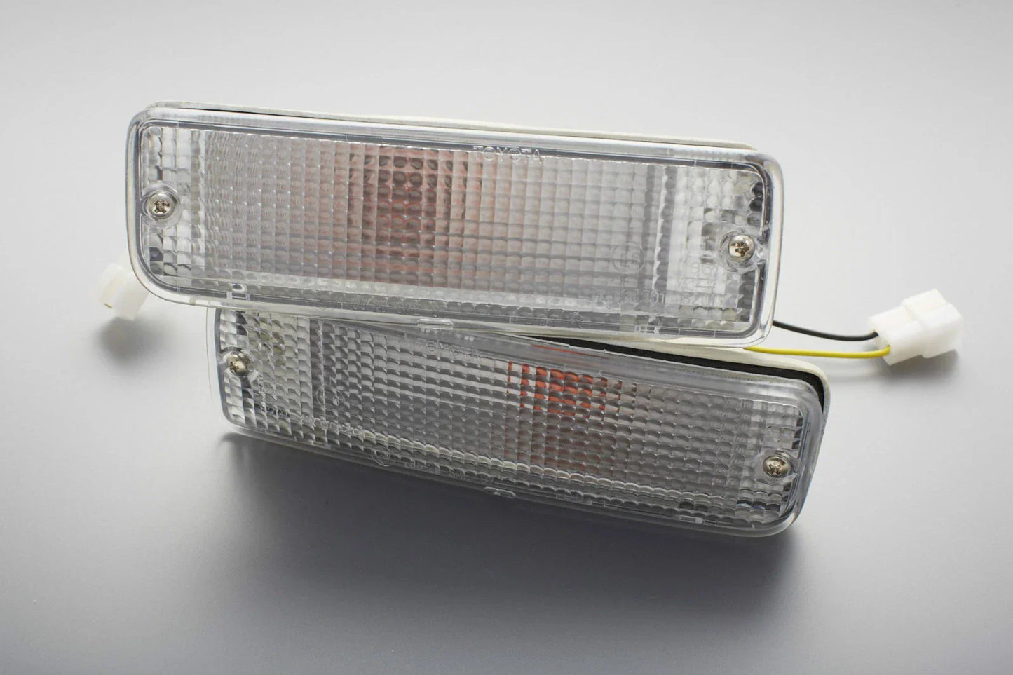 Clear Bumper Bar Indicator Turn Signal Lights for 88-97 Toyota Hilux