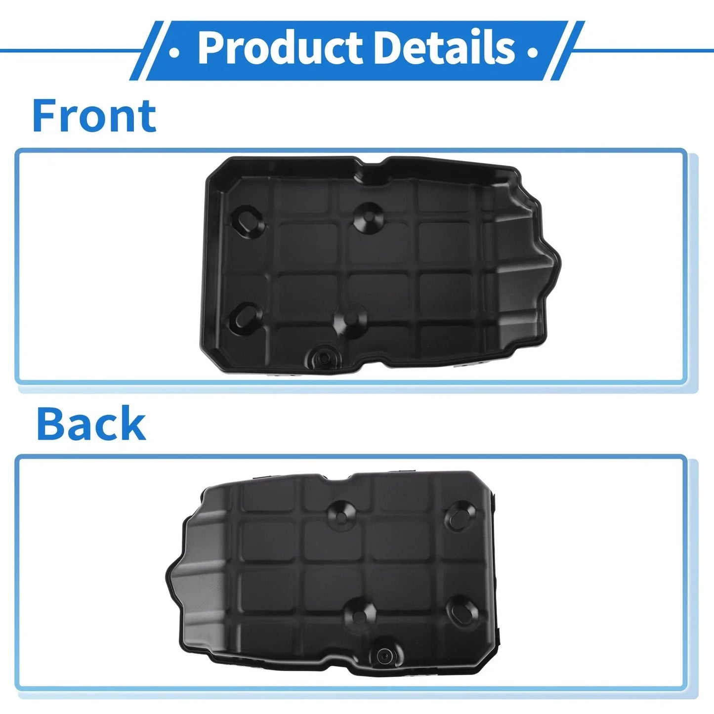 Engine Oil Pan for Mercedes-Benz E350 2000-2017 Aluminum Alloy Black