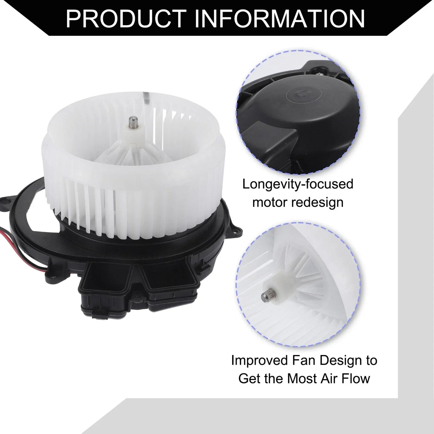 HVAC Heater Blower Motor Assembly for Mercedes-Benz GL350 GL450 (2010-2012)