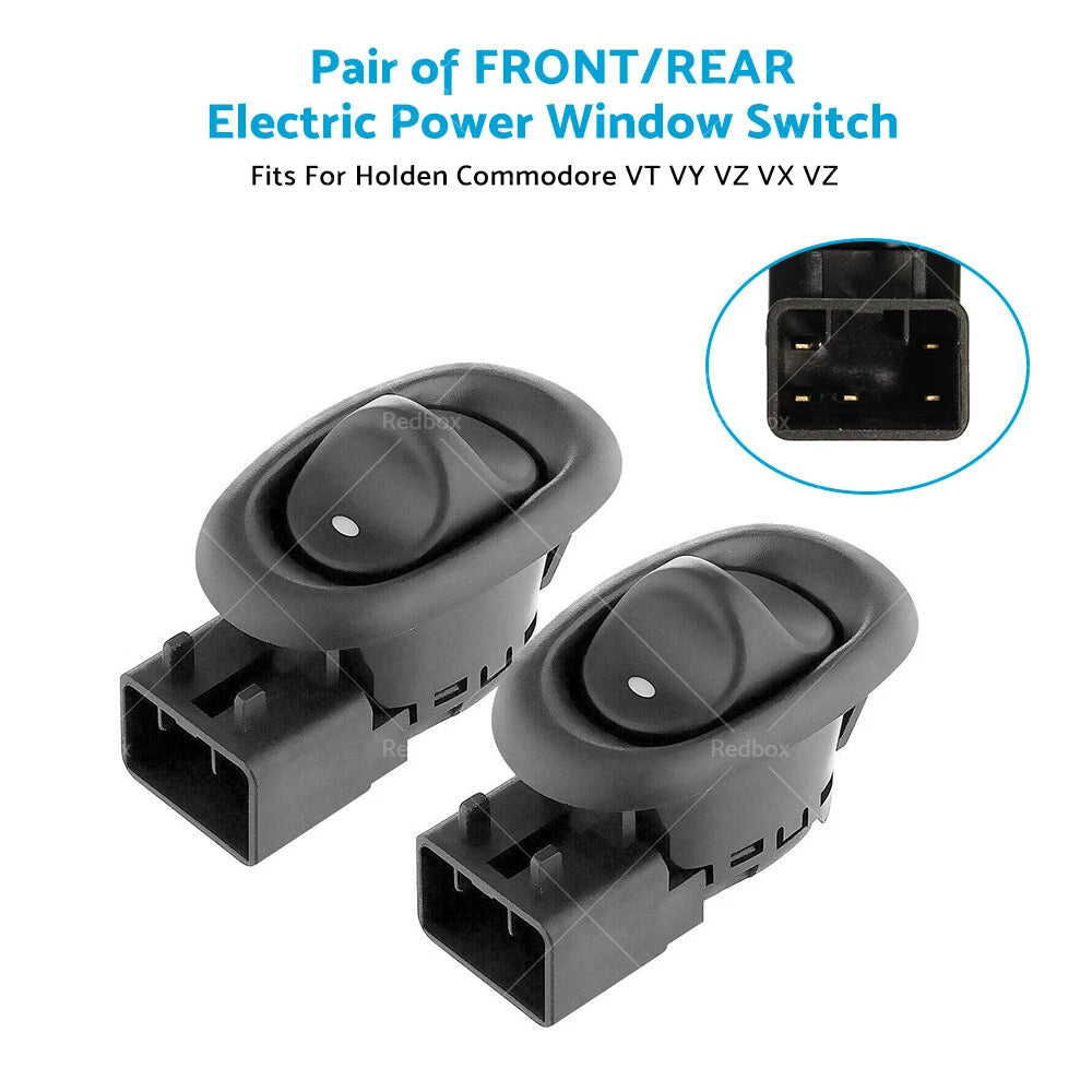 Pair of Front Electric Power Window Switches for Holden Commodore (1997-2006)