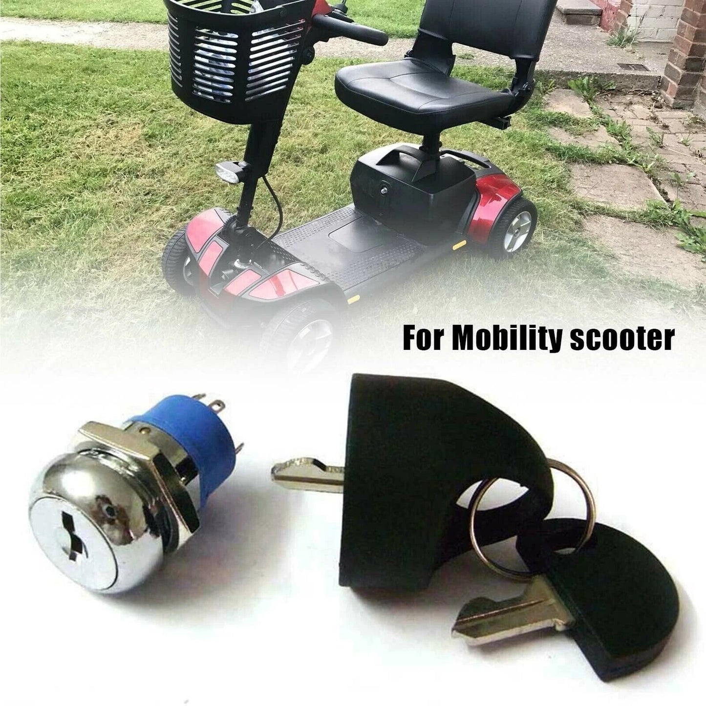 Ignition On/Off Switch for Pride Mobility Scooter