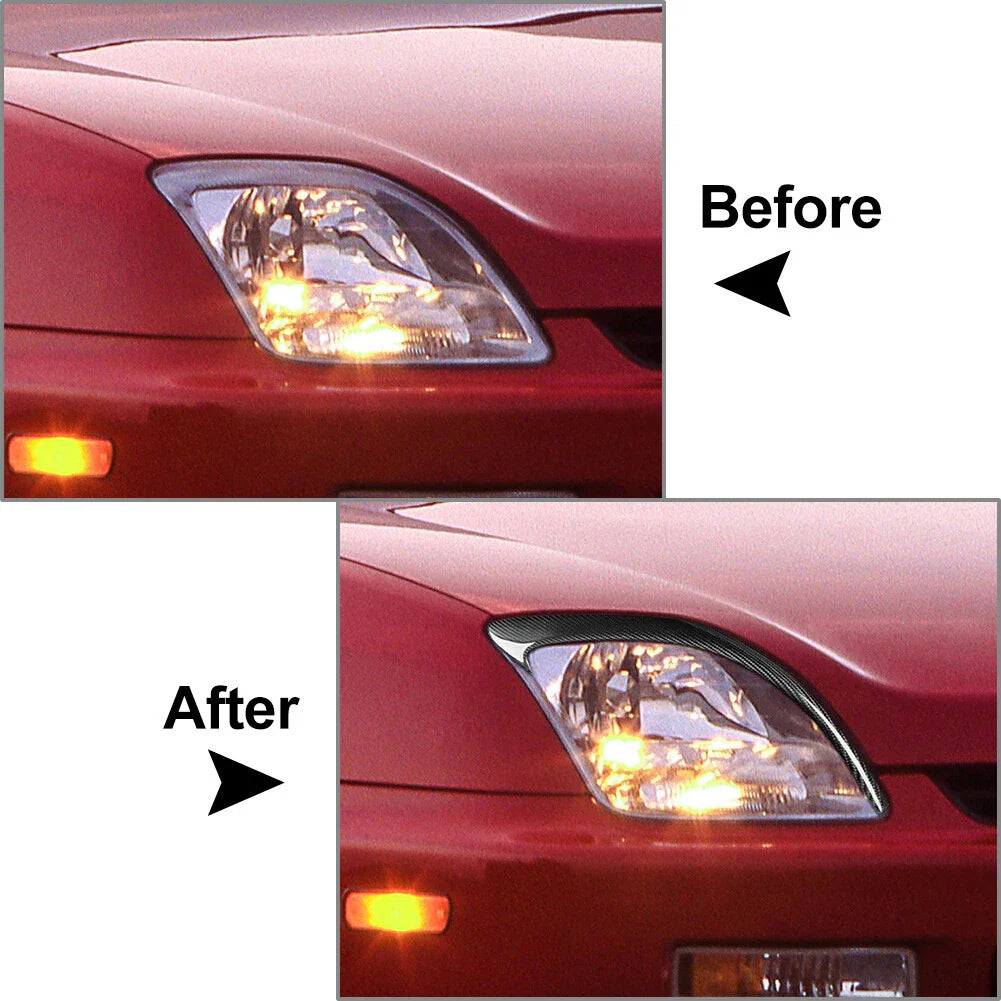 Carbon Fiber Headlight Eyelid Cover Trim for Honda Prelude (1997-2001)