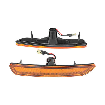 1 Pair Yellow LED Front Side Marker Lights for Ford Mustang (2010-2014)