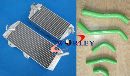 Aluminum Radiator & Blue Hose for Kawasaki KX450F KXF450 (2006-2008)