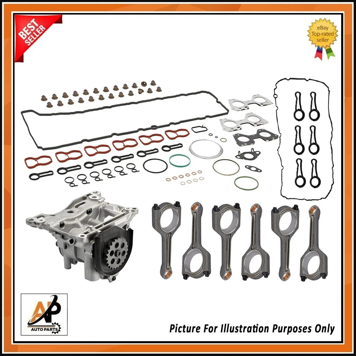 Engine Head Set OEM Replacement for BMW 4 Series N57D30B Diesel (2009–2020)