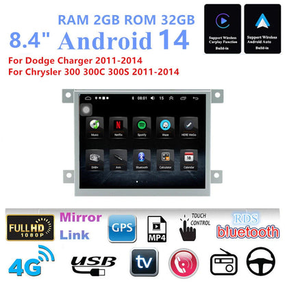8.4" Carplay Stereo Radio GPS for Dodge Charger Chrysler 300 (2011-2014)