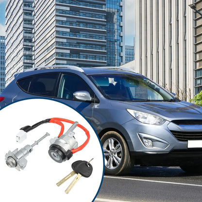 Ignition Switch Cylinder & Front Door Lock Cylinder w/ Keys for Hyundai IX35 (2015)