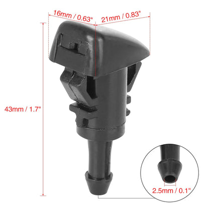 2 x Windshield Washer Nozzles for Dodge Caliber (2007-2012)