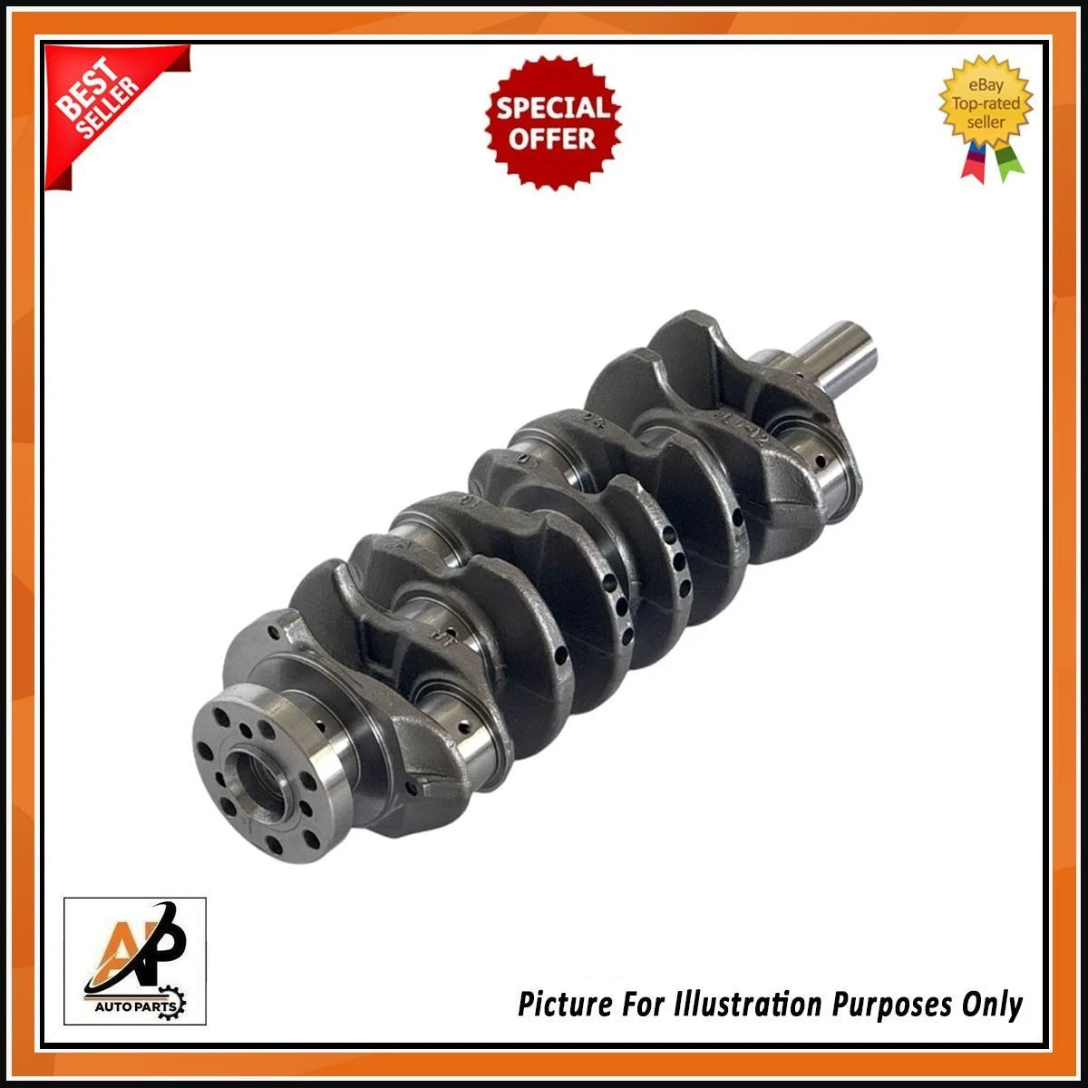 Crankshaft Replacement With Main and Conrod Bearings for Mitsubishi L200 (2017–2020)