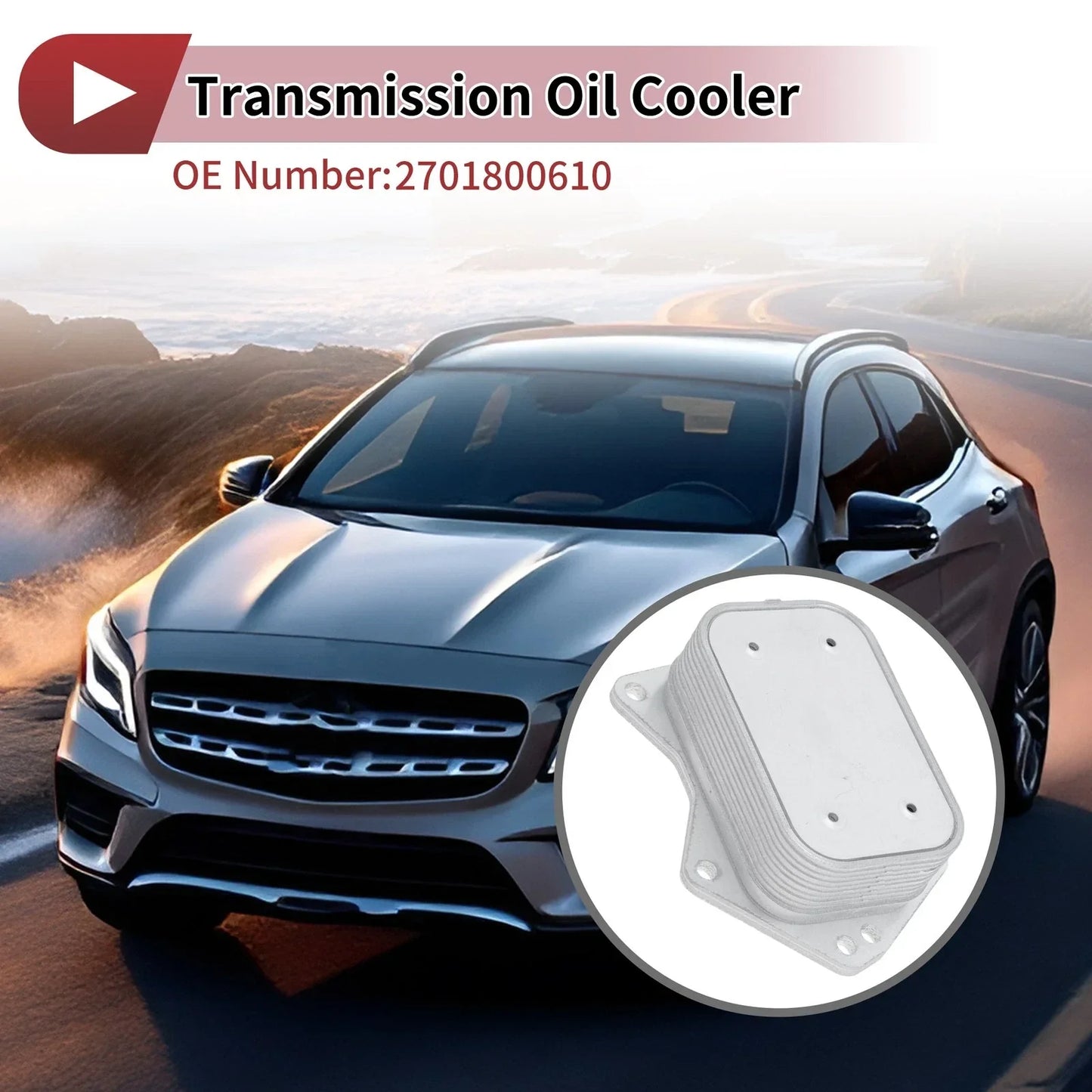 Engine Oil Cooler for MERCEDES-BENZ GLA-CLASS 2013-2019 (2 x Trans Coolers)