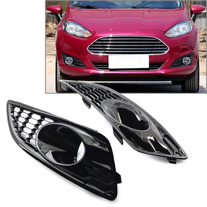ABS Front Bumper Grilles Fog Light Covers for Ford Fiesta (2012-2016)
