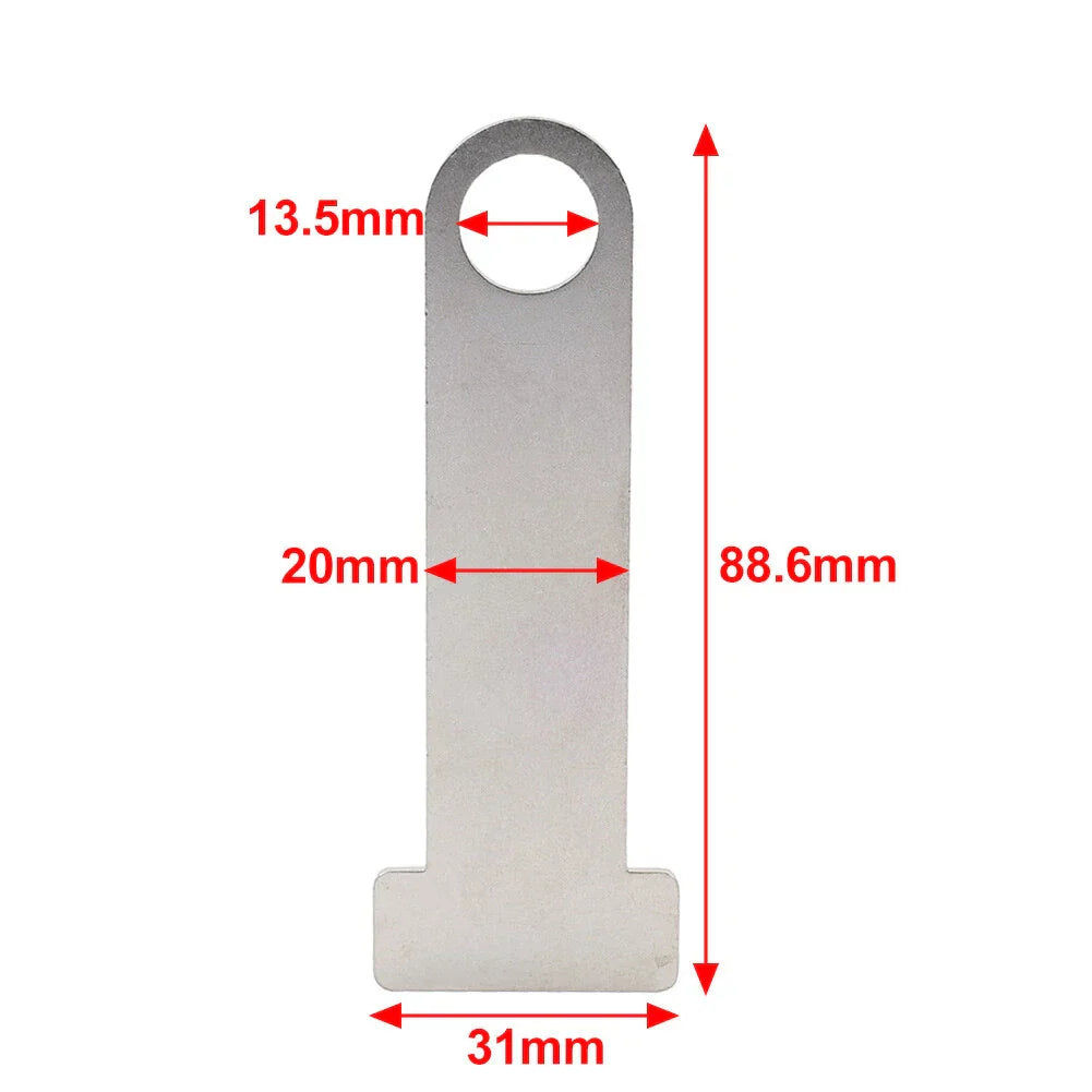 Universal Motorcycle Helmet D-Ring Steel Lock Extensions for Scooter Biker