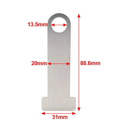Universal Motorcycle Helmet D-Ring Steel Lock Extensions for Scooter Biker