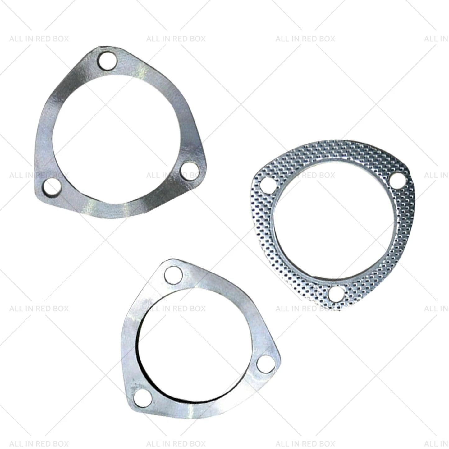 3" Exhaust Flange Plate Gasket 3 Bolt Stainless Steel for Universal