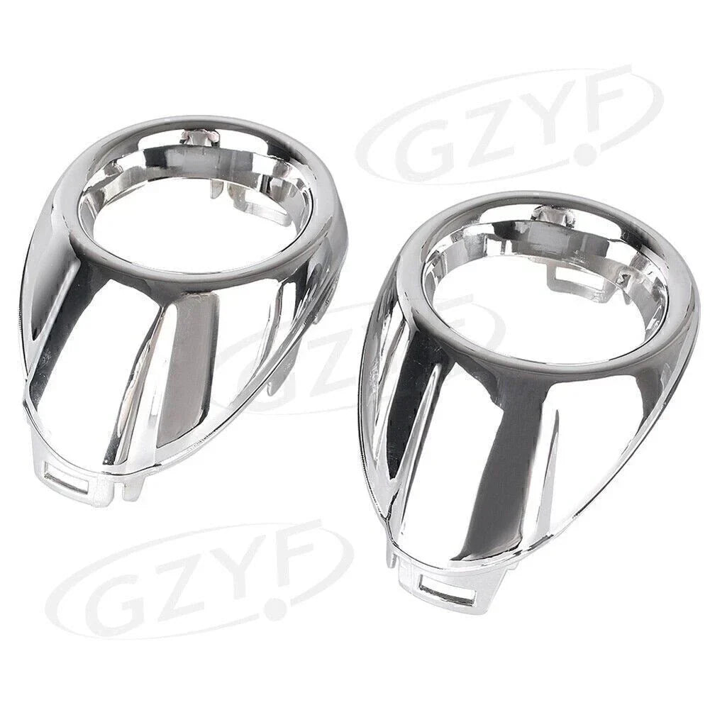 Front Fog Light Cover Bezels Trim Silver for Ford Focus (2012-2013)