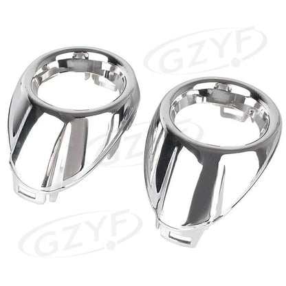Front Fog Light Cover Bezels Trim Silver for Ford Focus (2012-2013)
