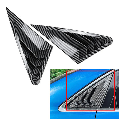 Carbon Rear Window Louver Cover Trim for Audi A3 S3 RS3 Sedan (2014-2020)