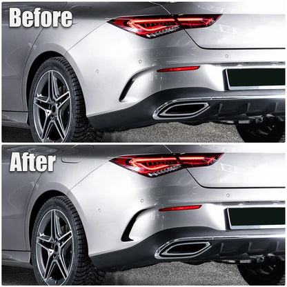 Rear Bumper Spoiler Air Vent Outlet Cover Trim for Mercedes-Benz CLA (2014-2023)