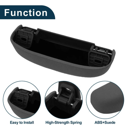 Sunglasses Case for Porsche Macan Eyeglasses Holder Storage Box Suede Black