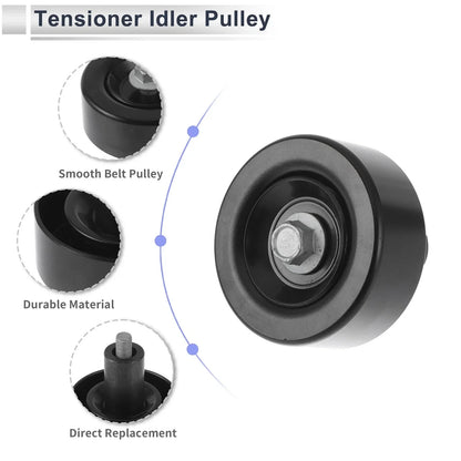 Drive Belt Idler Pulley for Hyundai Santa Fe (2010-2020) 1 x Pulley