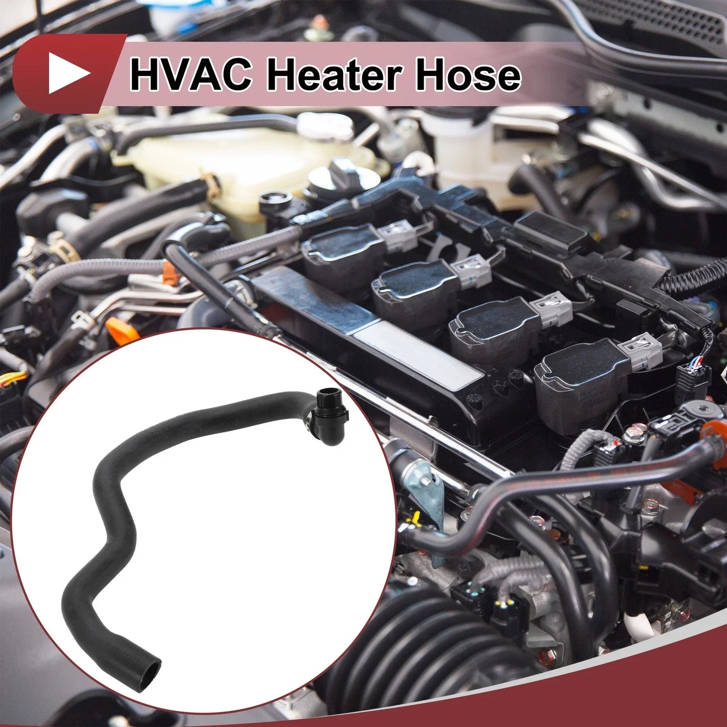 Heater Hose for Mercedes Benz W212 W204 W207 (2010-2016) - Rubber Black