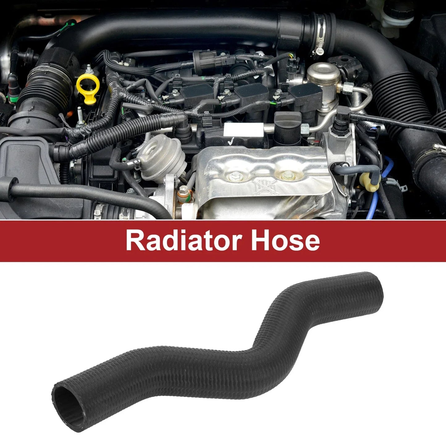 Radiator Hose for Honda Civic 1.7L Rubber Black (2001-2005)