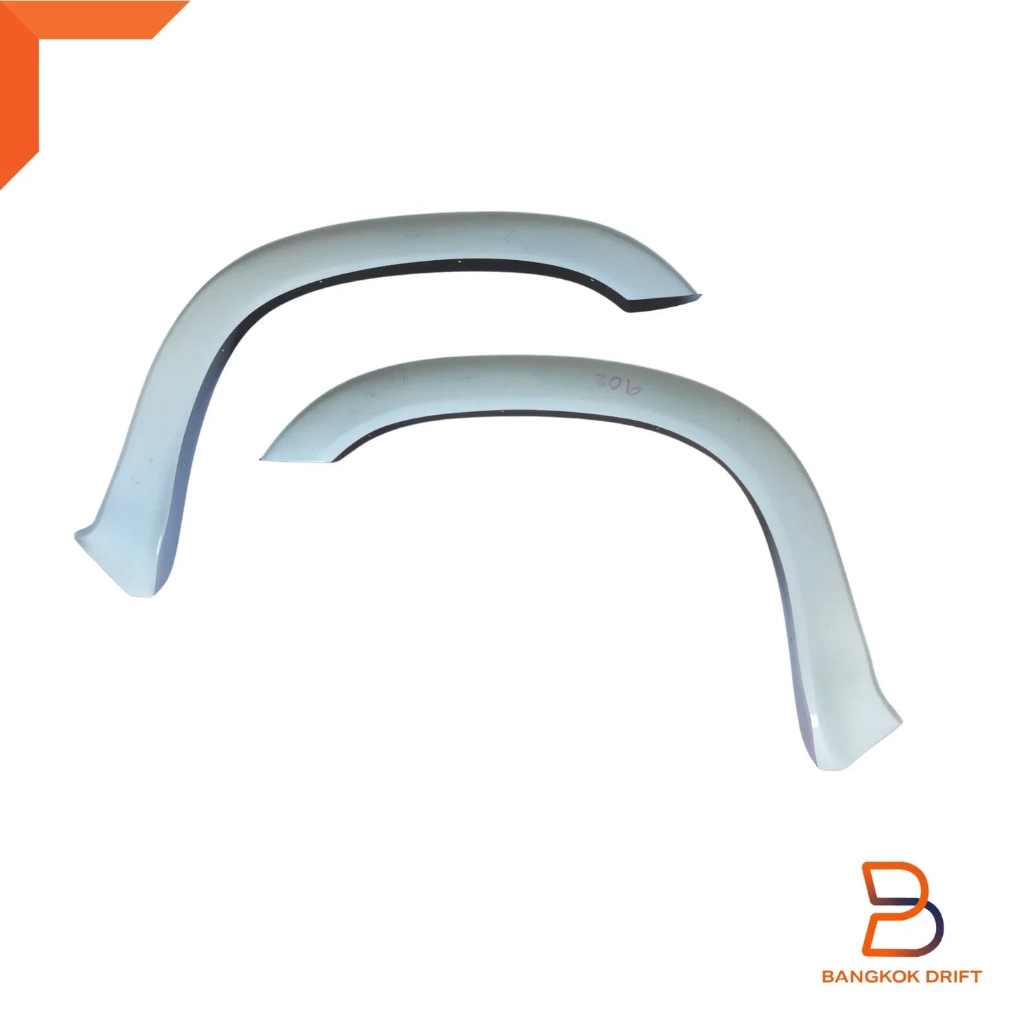 Front Black Wheel Arch Fender Flares for Toyota Hilux UTE 4WD (88-96)